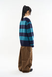 Odisha rugby collar wool knit sweatshirt