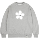Dot Silhouette Flower Sweatshirt