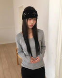 Sohin Cross Stud Knit Hair Band