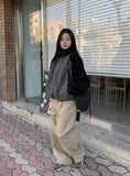 Hanpo Pintuck Peach Fuzz Wide Pants