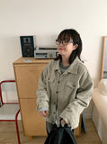 [unisex] Coldw Hood Layered Collar Jacket