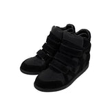 Cow Suede Velcro Strap High Top