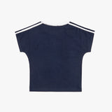 Union track line crop t-shirt