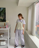 Gark Flower Nylon Sleeveless Blouse