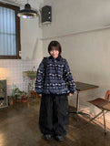 [unisex] Pikuni Nordic Fleece Collar Over Sweatshirt