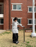 Buldyu Cut Raw Denim Wide Pants