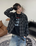 Minen Pigment Crop Check Shirt