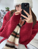 Diven Stripe Wool Muffler