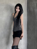 Pinstriped Halter Shirt