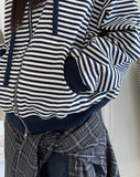 Caven Stripe Hooded Zip-Up