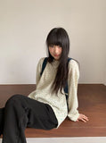 Phem Flower Over Round Long Sleeve Tee