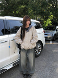 Yvonne Check Hood Cotton Boxy Fit Jumper