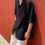 Komori open short sleeve shirt