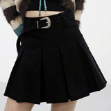 Pointo corduroy belt skirt