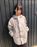 Rogen Hooded String Two-Way Field Jacket