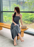 Shua Twist Wrap Bustier Long One Piece