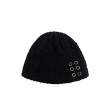 Curly Custom Eyelet Beanie