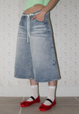 CAT WASHED BERMUDA DENIM