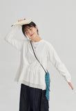 [BAONHAUS] Limud Frill Layered Long Sleeve Tee