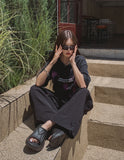 school nylon string pants
