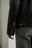 [Real Leather] Lambskin Single Rider Jacket