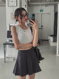 Tiba pleats mini skirt