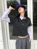 BACK BANDING CROP SH