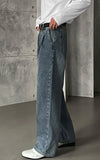 Kans double pin tuck denim pants