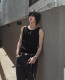 Holdy Ribbed Stud Sleeveless