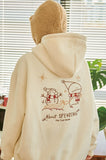 Winter Hoooly Embroidery Brushed Hood