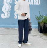 Ked one-tuck wide pants