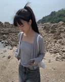 Kyuken Sleeveless Cardigan Set