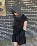 Sammy golden pleated mini skirt