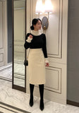 Miato brushed H-line skirt