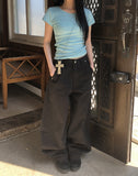 Sweden Curved Cotton Pants