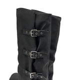 4cm If buckle vintage long boots