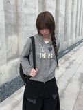 I Love Stripe Hood Zip-Up