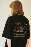 Happiness Leo Embroidery Short Sleeve