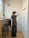 [unisex] Laryuki Pintuck Denim Wide Pants