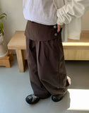 Paylin Layered Wrap Skirt Wide Pants
