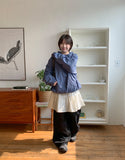 [unisex] Kororo Two Way Over Hood Wind Jumper