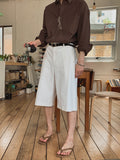 Noster wide Bermuda pants