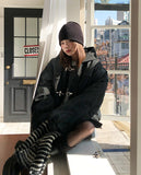 Cassis Toggle Washed Hooded Padding