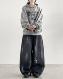 Dutch Black Balloon Wide Denim