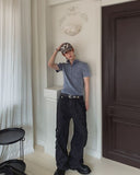 Lucas D-Ring Unbalance Cargo Denim Pants