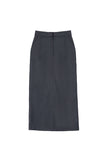 Poled Maxi Long Skirt