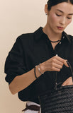 BR(W) Ball Black Onyx Bead Bracelet