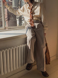 Rings Belted Wide Slacks