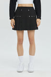 COTTON LOW RISE KILT SKIRT
