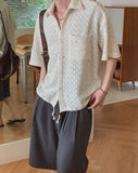 Marilyn Mesh Knit Short Sleeve Shirt